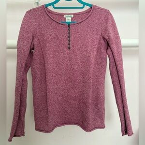 Sundance Red Fitted Buttoned Blouse